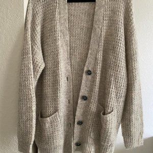 BP. Oversized Waffle Stitch Cardigan